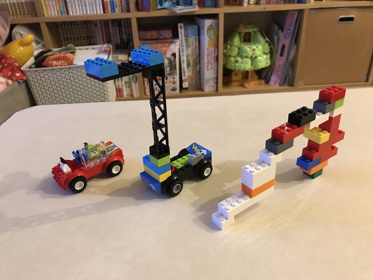 Legoブロック 寝てる車 高い車 こどものさくひん さくひん No 4